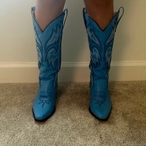 Blue Western Boots